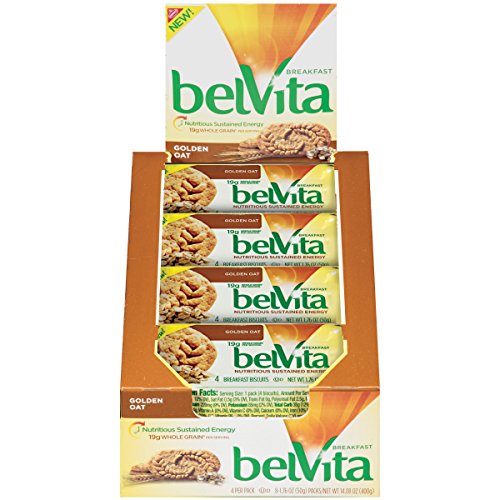 Belvita Breakfast Biscuits, Golden Oat Flavor, 8 Packs 4 Biscui