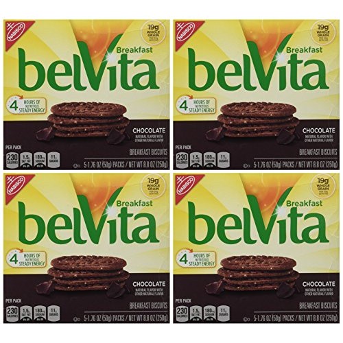 Belvita Chocolate Breakfast Biscuits, 8.8 Ounce Pack Of 4