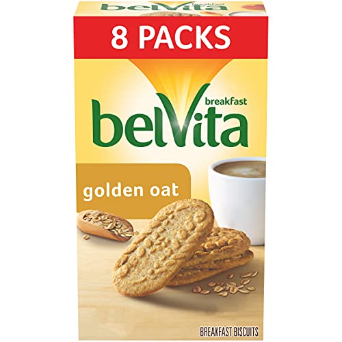 Belvita Breakfast Biscuits, Golden Oat Flavor, 8 Pack 4 Biscuit