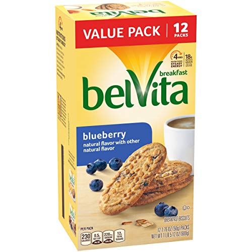Belvita Blueberry Breakfast Biscuits, 12 Packs 4 Biscuits Per P