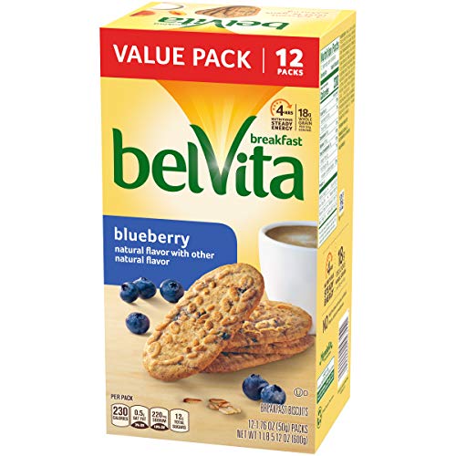 Belvita Blueberry Breakfast Biscuits, 12 Packs 4 Biscuits Per P