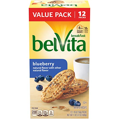 Belvita Blueberry Breakfast Biscuits, 12 Packs 4 Biscuits Per P