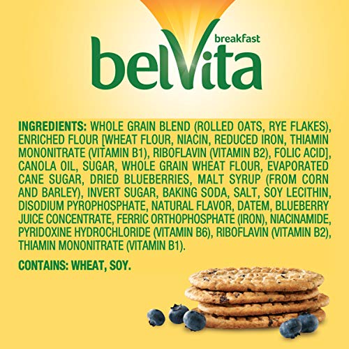 Belvita Blueberry Breakfast Biscuits, 12 Packs 4 Biscuits Per P