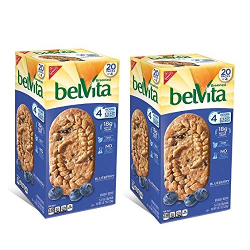 Belvita Blueberry Breakfast Biscuits, 20 Count Box, 2 Bl 12 Ounc