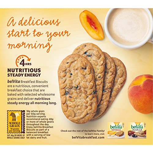 Belvita Blueberry Breakfast Biscuits, 5 Packs 4 Biscuits Per Pack