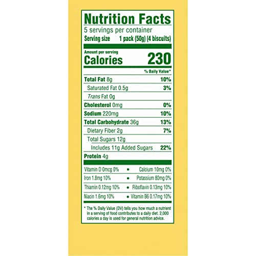 Belvita Blueberry Breakfast Biscuits, 5 Packs 4 Biscuits Per Pack