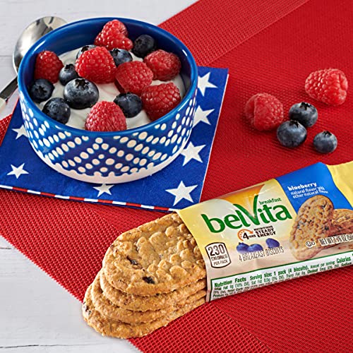 Belvita Blueberry Breakfast Biscuits, 5 Packs 4 Biscuits Per Pack