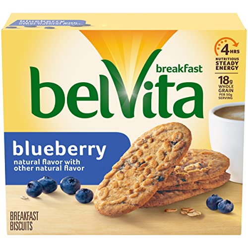 Belvita Blueberry Breakfast Biscuits, 5 Packs 4 Biscuits Per Pack