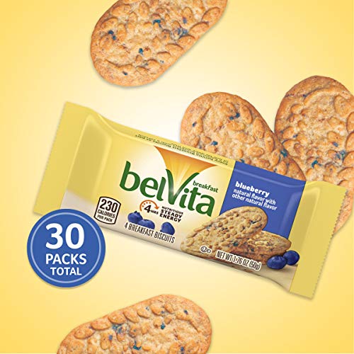 Belvita Blueberry Breakfast Biscuits, 6 Boxes Of 5 Packs 4 Bisc