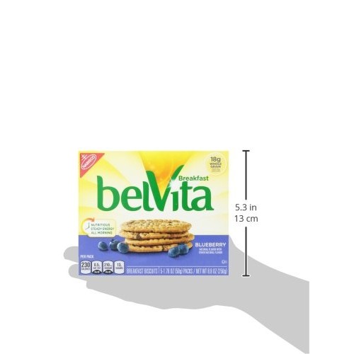 Belvita Breakfast Biscuit, Blueberry, 8.8 Ounce Pack Of 3