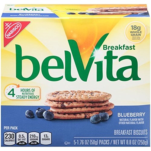 Belvita Breakfast Biscuit, Blueberry, 8.8 Ounce Pack Of 3