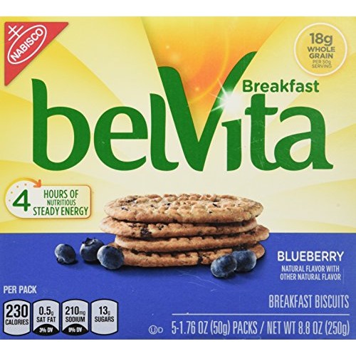 Belvita Breakfast Biscuits, Blueberry Breakfast Biscuits, 8.8 Oz