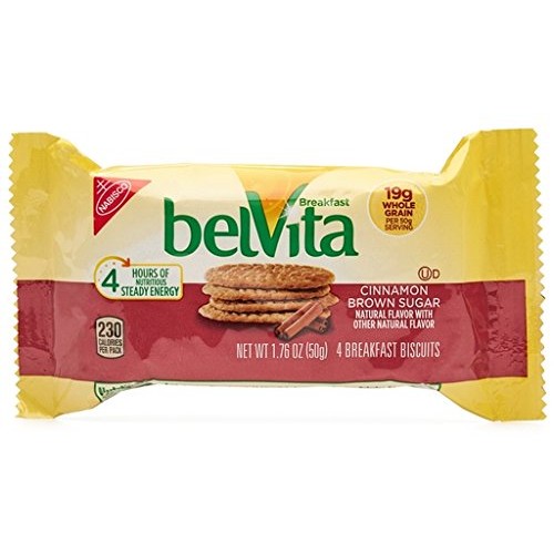 Belvita Breakfast Biscuits Cinnamon Brown Sugar 30 Packs 1.76Oz