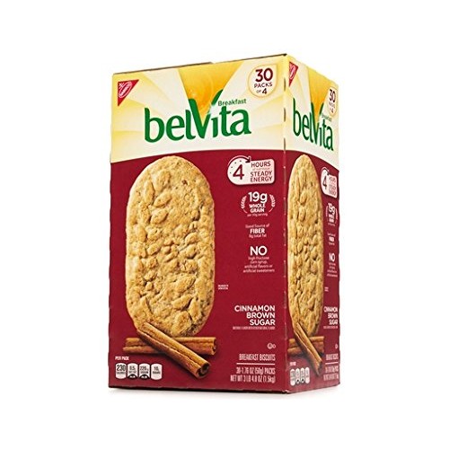 Belvita Breakfast Biscuits Cinnamon Brown Sugar 30 Packs 1.76Oz