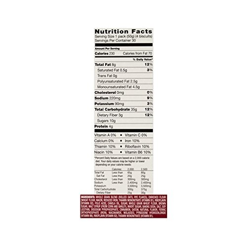 Belvita Breakfast Biscuits Cinnamon Brown Sugar 30 Packs 1.76Oz