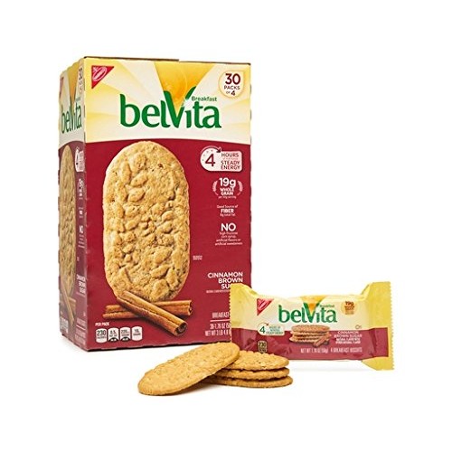 Belvita Breakfast Biscuits Cinnamon Brown Sugar 30 Packs 1.76Oz