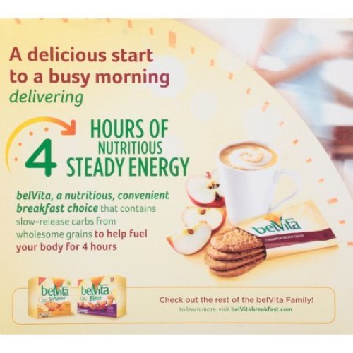 Belvita Breakfast Biscuits, Cinnamon Brown Sugar, 8.8 Ounce Pac