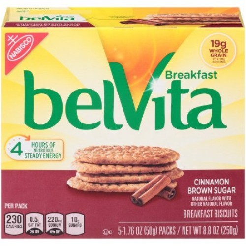 Belvita Breakfast Biscuits, Cinnamon Brown Sugar, 8.8 Ounce Pac
