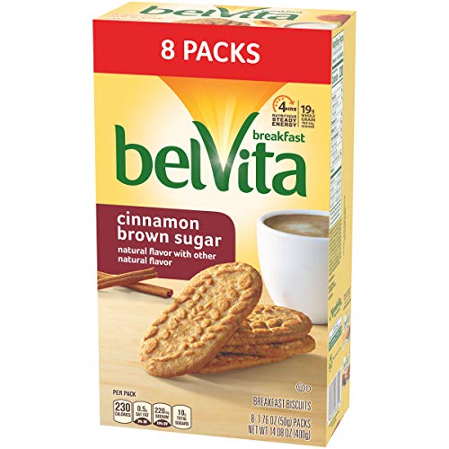 Belvita Breakfast Biscuits, Cinnamon Brown Sugar Flavor, 8 Packs