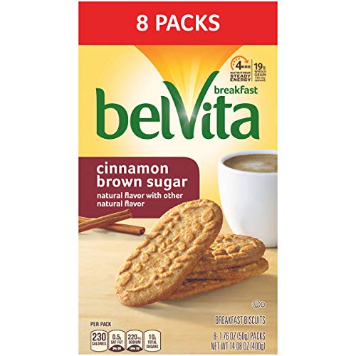 Belvita Breakfast Biscuits, Cinnamon Brown Sugar Flavor, 8 Packs