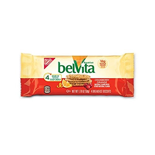 Belvita Breakfast Biscuits, Cranberry Orange, 8.8 Ounce Pack Of 4