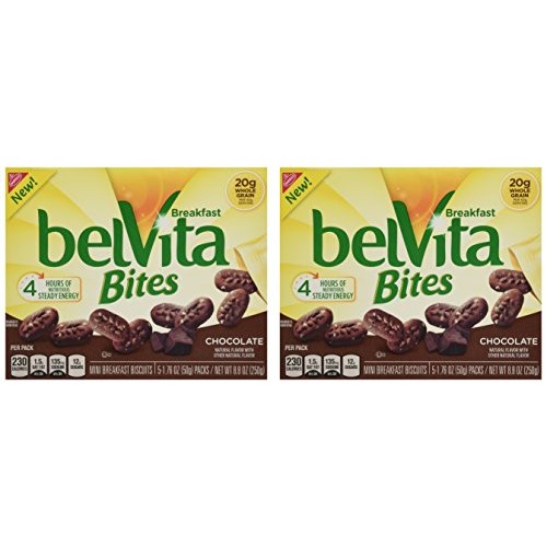 Belvita Breakfast Bites Chocolate 8.8Oz/Pack 5 Count Pack Of 2