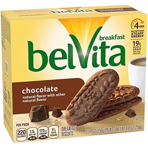 Belvita Chocolate Breakfast Biscuits, 6 Boxes Of 5 Packs 4 Bisc