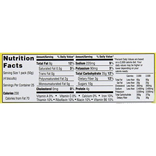 Belvita Cinnamon Brown Sugar Biscuits, 25 Count In Packs Of 4 Ea