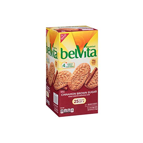 Belvita Cinnamon Brown Sugar Breakfast Biscuits 4 Per Pk., 25 P