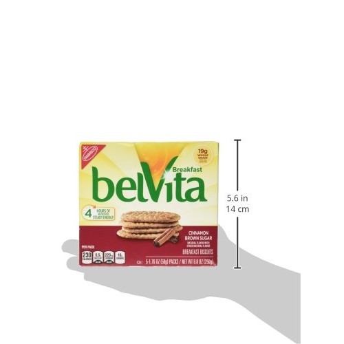 Belvita Cinnamon Brown Sugar Breakfast Biscuits 5 Servings 2 Pack