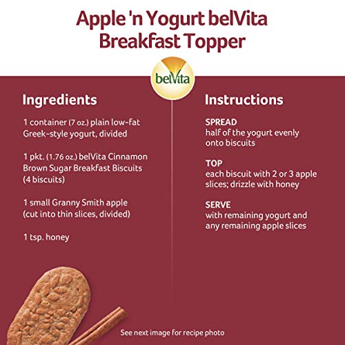 Belvita Cinnamon Brown Sugar Breakfast Biscuits, 8 Packs 4 Bisc