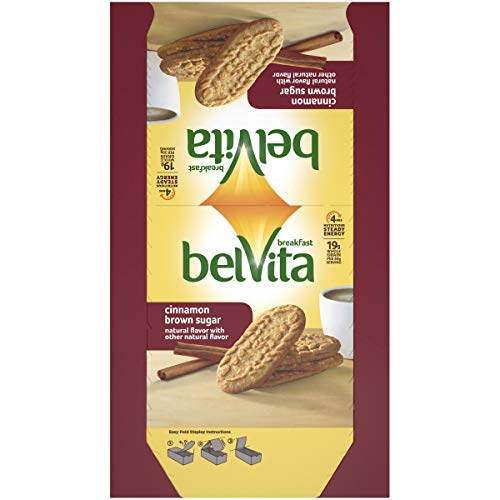 Belvita Cinnamon Brown Sugar Breakfast Biscuits, 8 Packs 4 Bisc
