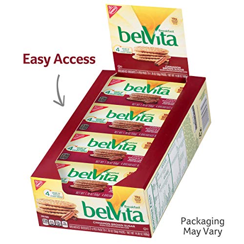 Belvita Cinnamon Brown Sugar Breakfast Biscuits, 8 Packs 4 Bisc