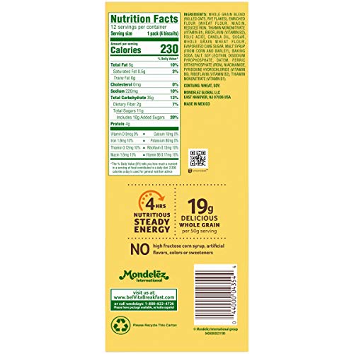 Belvita Golden Oat Breakfast Biscuits, 12 Packs