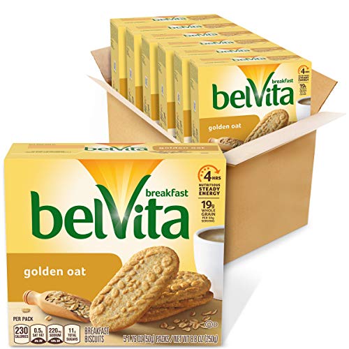 Belvita Golden Oat Breakfast Biscuits, 6 Boxes Of 5 Packs 4 Bis