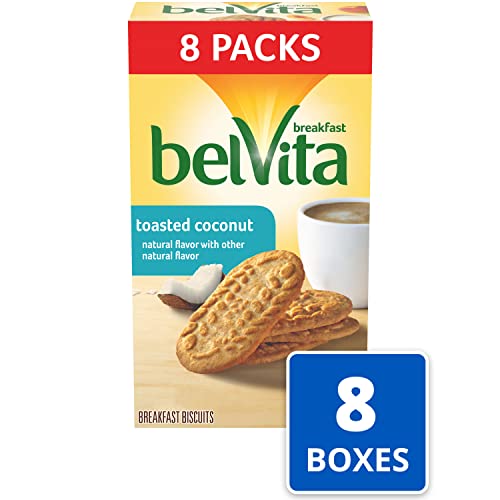 Belvita Toasted Coconut Breakfast Biscuits -Boxes Of 4 Biscuits