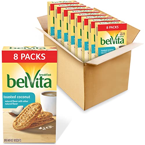 Belvita Toasted Coconut Breakfast Biscuits -Boxes Of 4 Biscuits