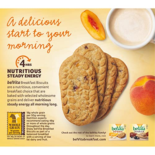 Nabisco Belvita Crunchy Cranberry Orange Breakfast Biscuits, 8.8