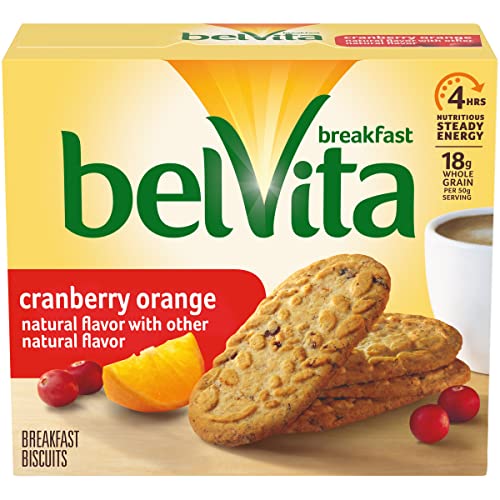 Nabisco Belvita Crunchy Cranberry Orange Breakfast Biscuits, 8.8