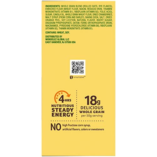 Belvita Cranberry Orange Breakfast Biscuits, 5 Packs 4 Biscuits