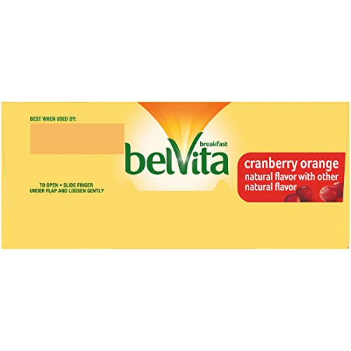 Belvita Cranberry Orange Breakfast Biscuits, 5 Packs 4 Biscuits