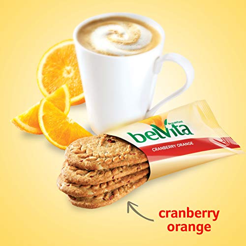 Belvita Cranberry Orange Breakfast Biscuits, 5 Packs 4 Biscuits