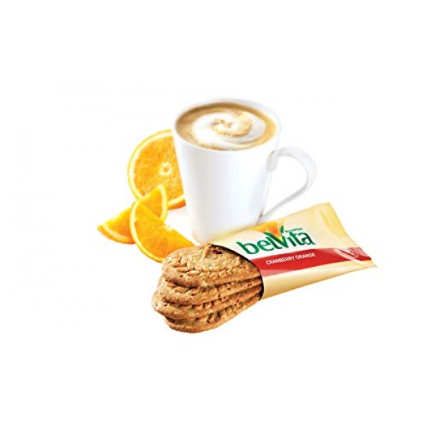 belVita Cranberry Orange Breakfast Biscuits, 5 Packs 4 Biscuits...
