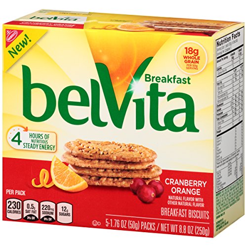 Nabisco Belvita Breakfast Biscuits Cranberry Orange - 5 Count P