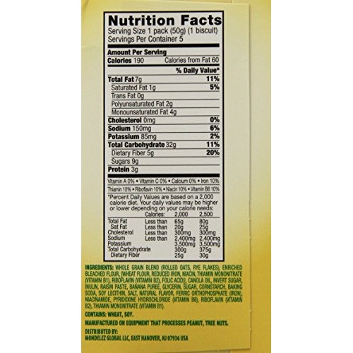 Nabisco, Belvita, Soft Baked, Banana Bread, 8.8Oz Box Pack Of 4