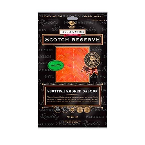 Bemka.Com Scottish Reserve Smoked Salmon Infused With Mojito, 16 Oz