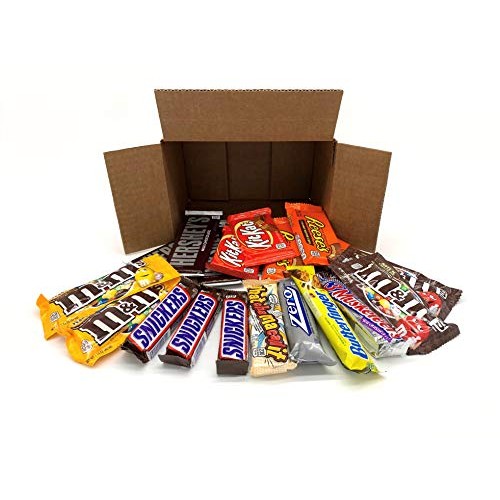Candy Bar Assortment Box 20 Count - 11 Different Full Size Candy