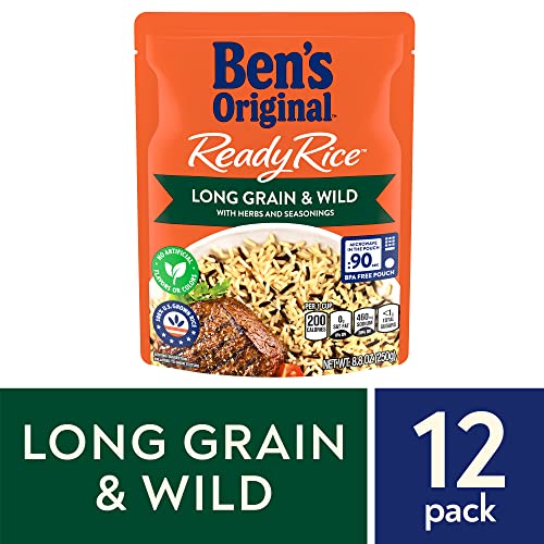 BENS ORIGINAL Ready Rice Long Grain and Wild Flavored Rice, Eas...