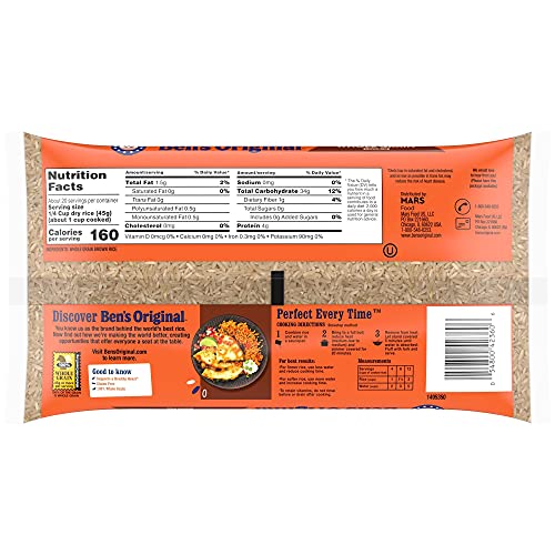 Uncle Bens Whole Grain Brown Rice Bag, 2Lb.