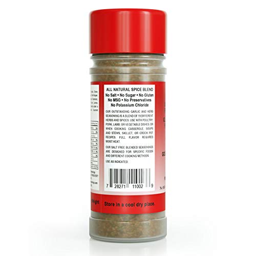Bensons - Supreme Garlic And Herb Seasoning, Salt-Free, Sugar-Fr